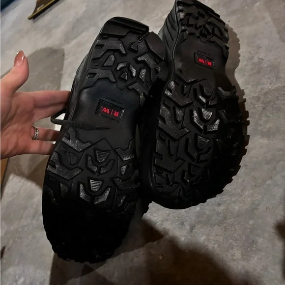 Red Wing Men’s Oxfords Black Leather Work Safety Steel Toe Lace Shoes Sz 10.5 - Picture 2 of 4